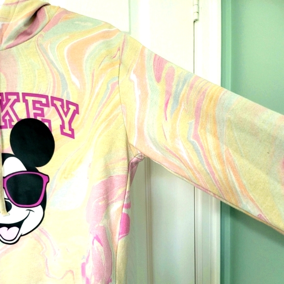 Disney Women's Mickey Mouse Multi-Colored Hoodie Sweatshirt Size M - Picture 6 of 14